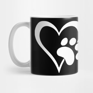 Dog Heart Dog Paw Dog Mom Dog Mama Mug